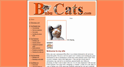 Desktop Screenshot of bubucats.com