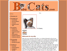 Tablet Screenshot of bubucats.com